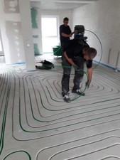 100qm Fußbodenheizung Fräsen