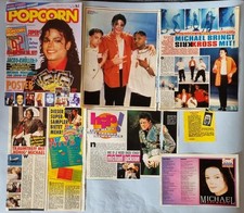 Michael Jackson Poster und Berichte Jacksons 