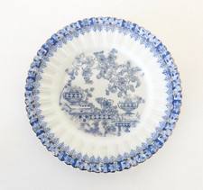 Tuppack Tiefenfurt Vintage Frühstücksteller Kuchenteller China Blau