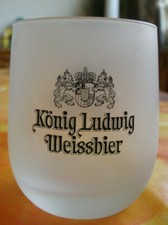 Tischlicht Teelicht Glas - König Ludwig Weissbier - Sammeledition  8cm hoch