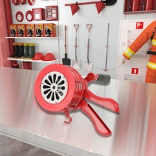 Handsirene 110dB Aluminiumgehäuse Sirene Handkurbel Einklappbar Alarmsirene Rot