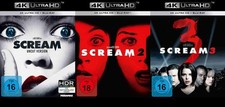 Scream 1+2+3 im Set - 4k Ultra HD + Blu-ray - Uncut # BLU-RAY+UHD-NEU