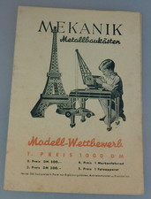 Katalog/Prospekt Mekanik Metallbaukästen um 1955 (111463)