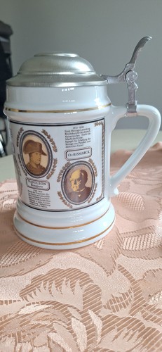 Porzellan bierkrug mit - porzellan-bierkrug,