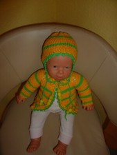 Puppen Strickjacke +