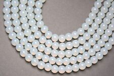 Opal Opalit Perlen Steinperlen 4MM- 12MM Mondstein weiß transparent rund 0061V
