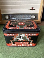 Alte Kaffeedose D+E Douwe Egberts Aroma Koffie Kaffee-Blechdose 17x12x10,5cm TOP