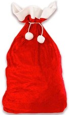 Jonami Weihnachtssack XXL Nikolaussack Sack Geschenke Rot Weiß 70 x 110 cm
