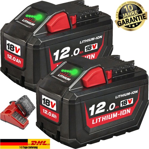 Für milwaukee 0ah - 2x, 12,0ah