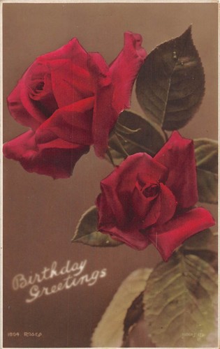 Postkarte gruss blumenmotiv - postkarte, (