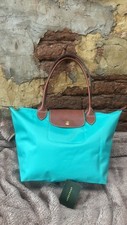 Longchamp, le pliage, M, türkis,  lange henkel, Wie neu .Original