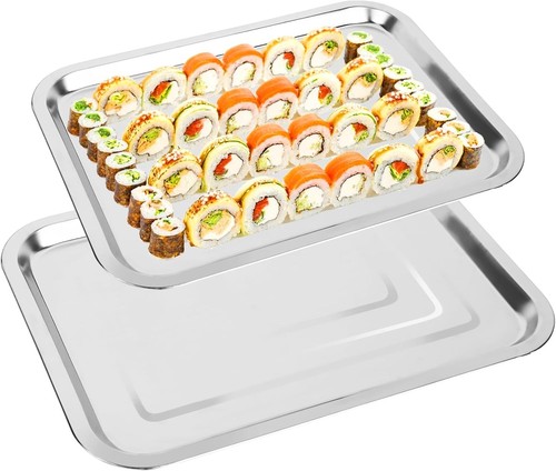 Edelstahl servierplatte set - edelstahl,