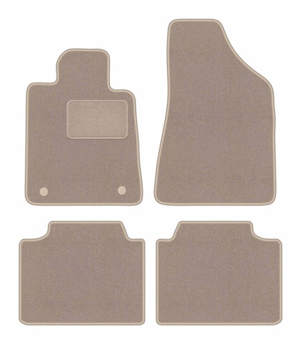 Auto fußmatten velours beige - auto-fußmatten,