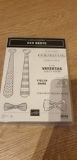 Stampin'Up Stempelset Der Beste Vatertag Geburtstag Schlips Krawatte Fliege Papa