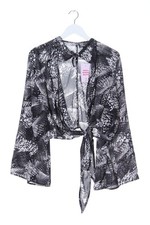 H&M Bolero Damen Jacke Gr. DE 36 schwarz-weiß Casual-Look