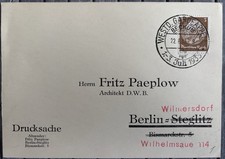 Postkarte Drittes Reich 1933 3 Pfg. Hindenburg Stempel Beckum Westd. Gardeappell