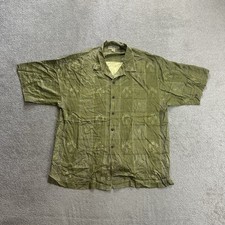 HAWAII Hemd Seide Hawaiishirt Floral XL Rockabilly Hawaiianer Aloha 9408 Grün