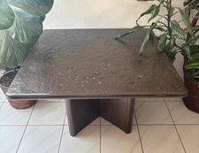 Couchtisch aus Posidionschiefer und hochwertigen edlen Holz