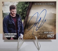 2017 Topps The Walking Dead Evolution Autographs #A-JP Jeremy Palko as Andy