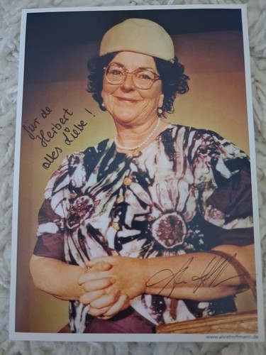 Autogrammkarte 10x15cm alice - autogrammkarte,
