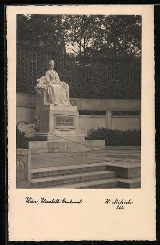Ansichtskarte wien denkmal - ansichtskarte, wien,
