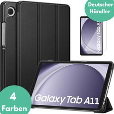 Hülle für Samsung Galaxy Tab A11 9H Schutzglas Panzerfolie Tasche Klapphülle ✅ 