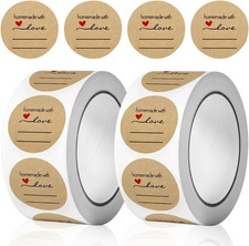 1000 Stück Handmade Aufkleber