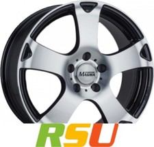 Magma Seismo lavaschwarz-poliert 6x14" ET38 LK4 100 ML 63.4 Alufelgen 14 Zoll