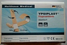 100 x Fingerpflaster Fingerverband Pflaster elastisch YPSIPLAST®  3 x 12 cm 