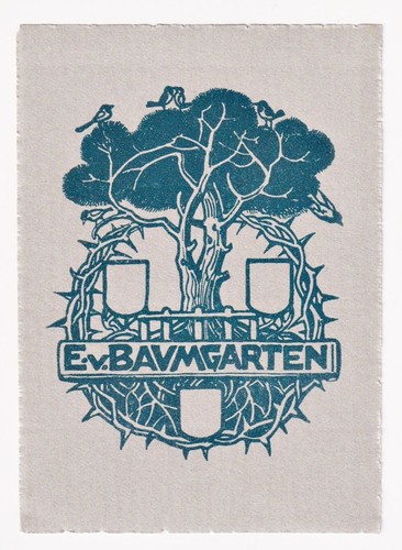 Exlibris eugen von - exlibris, baumgarten