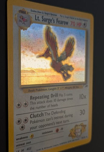 Pokemon karte surge s - lt., surge's