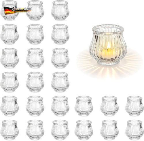 Teelichthalter glas set - teelichthalter,