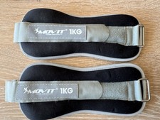 Movit 2x1kg Fußgelenk- bzw. Handgelenkmaschette, Gewichtsmanschette
