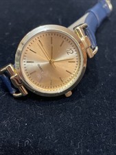 Eternal Love Damen Quarzuhr mit Blauen Lederband Unbenutzt Neu Batterien Sb-10/a