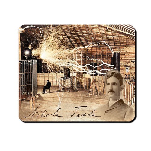 Mauspad nikola tesla erfinder - mauspad,