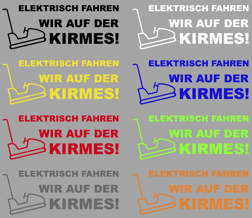Aufkleber elektrisch fahren - elektrisch,