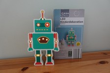 Casa Deco LED Kinderdekoration Nachtlicht Kinder Robot  - wNeu