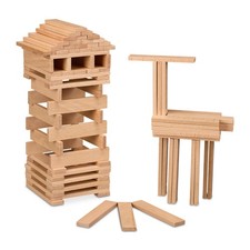 Holzbausteine Bausteine Bauklötze Holzbauklötze Holzspielzeug Holz 100er Set
