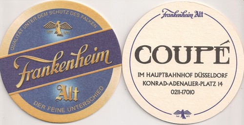 Frankenheim alt bierdeckel - frankenheim,