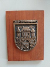 Wandplakette Tros Lüneburg Wappen auf Holz 19 x 14 cm