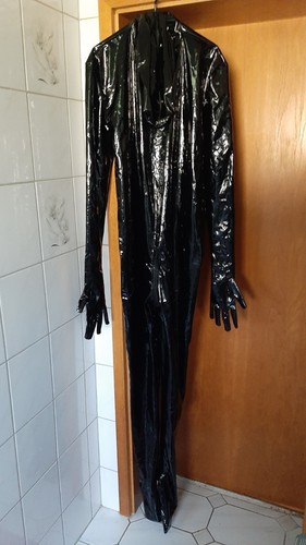 Catsuit lack schwarz - catsuit, 3xl