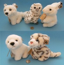 WWF Polartiere Plüschtiere Fuchs Eule Hase Eisbär Leopard Stofftiere Kuscheltier