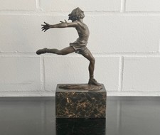 Bronze Läufer Skulptur auf