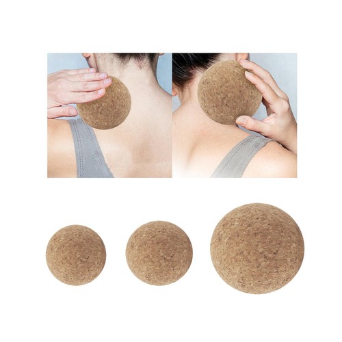 Kork massageball tragbar - massageball,