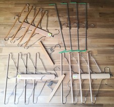 9 Kleiderbügel, Mehrfach-/Raumsparbügel, Hosenklemmbügel, Mawa Rofit Spannbügel