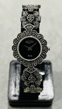 LAURADI SARPI Damen Uhr, Quarz, 925/ Silber, Markasiten, gut gepflegter Zustand.