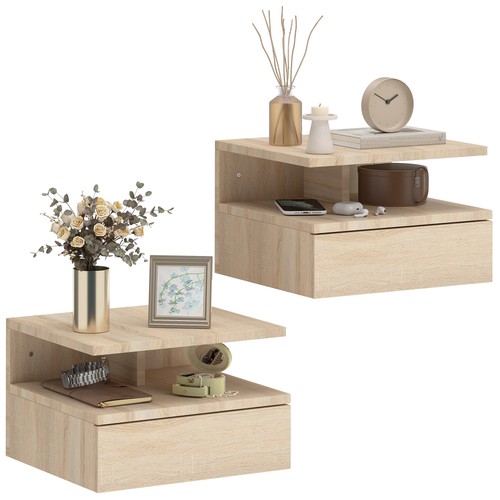 Homcom moderner nachttisch 2er - moderner,