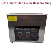 VEVOR Ultraschallreiniger 6 l Edelstahl Ultraschallbad Digital mit Heizung