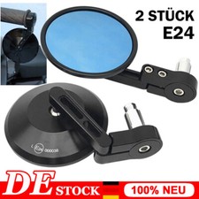 1 Paar Motorrad Lenkerendenspiegel Blau Glas E-geprüft 7/8'' Bar End Spiegel DE