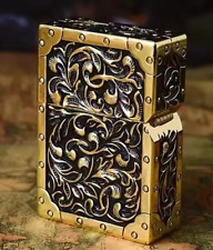 Zorro Feuerzeug Sturmfeuerzeug Retro  Schwarz/Gold Benzinfeuerzeug